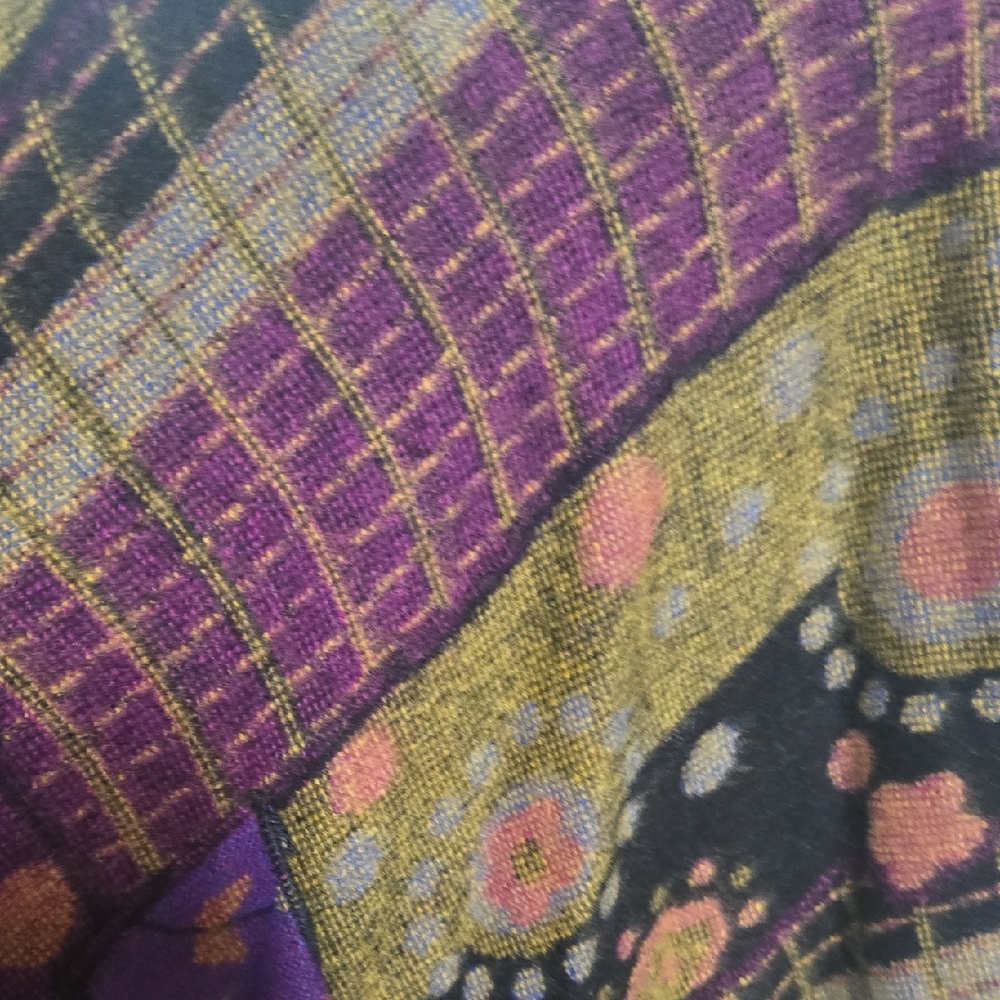 Chic Patchwork Open Front Cardigan NWT - image 4